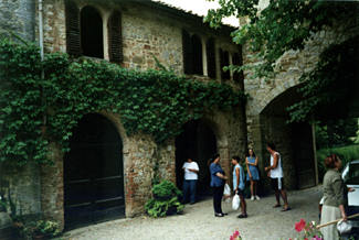 The courtyard at Montalto, on the day of our departure