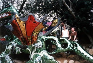 Georg, Francesca and Sarah with La Forza by Niki de St. Phalle